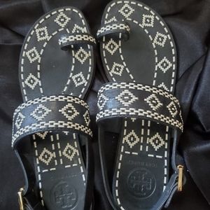 Tory Burch Black Reena Sandal